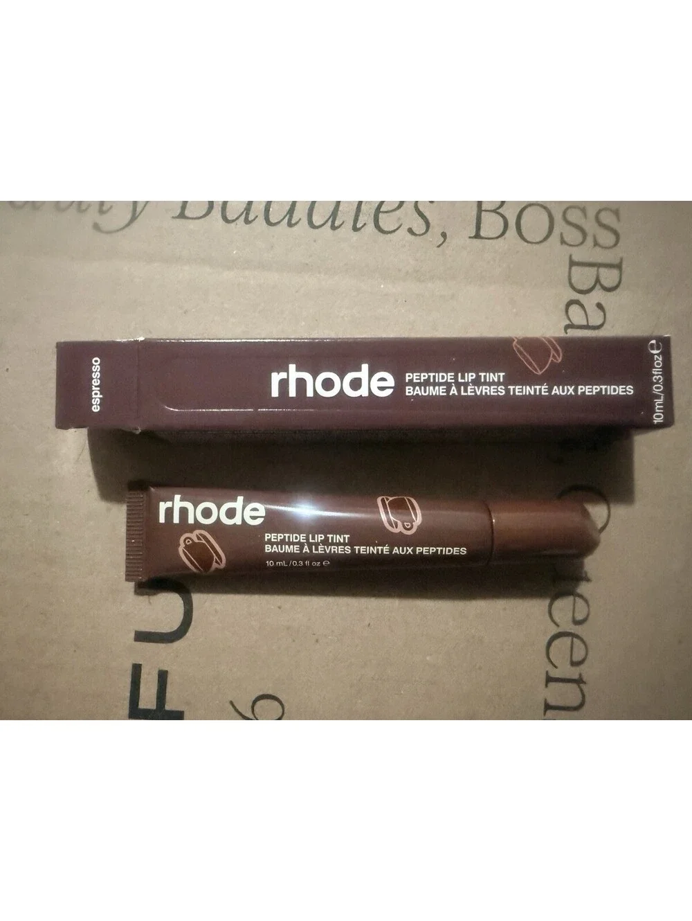 LIMITED EDITION rhode Peptide Lip Tint Espresso Scented 10mL 0.3 fl oz NEW